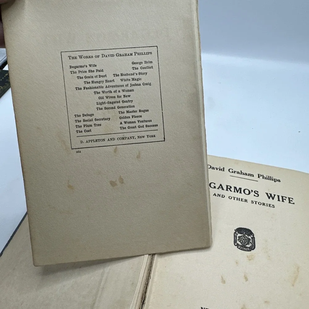 Degarmo's Wife and‎ Other Stories 1913 Hardcover, David Graham Phillips,
